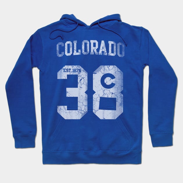Vintage Colorado 38th State Hoodie by E